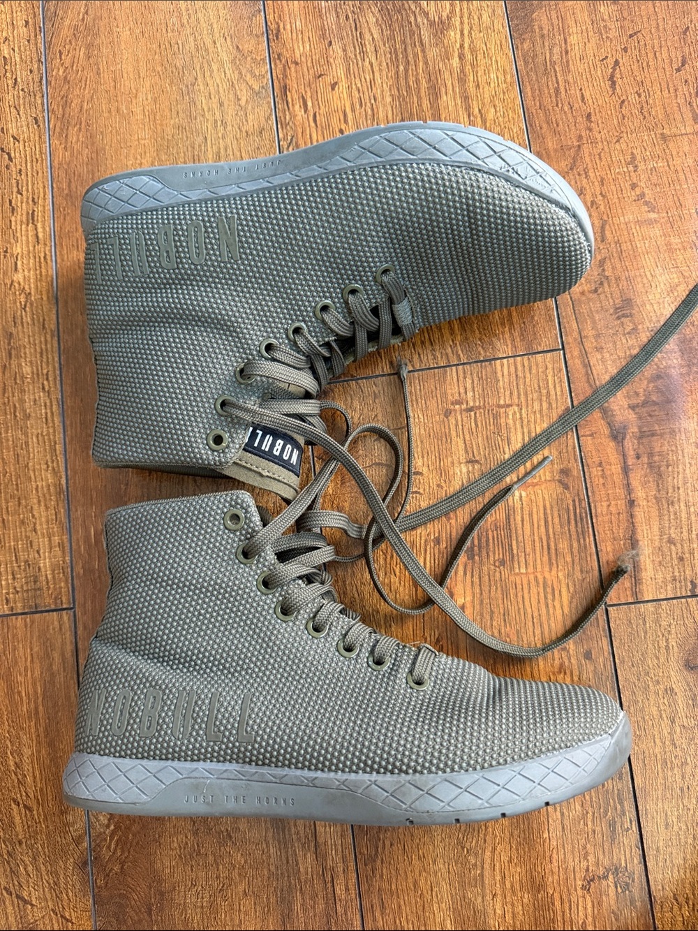 NOBULL Olive High-Top Canvas Sneakers